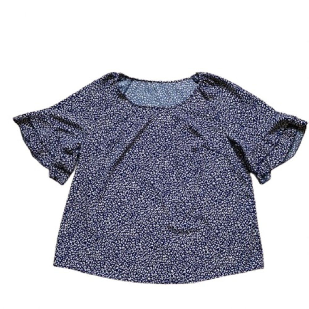 Women’s SHEIN Curve Navy and White Blouse
